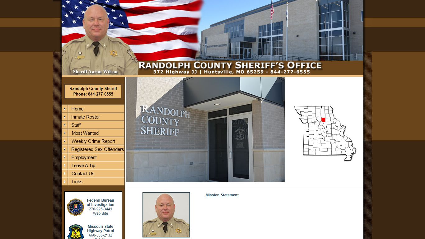 Welcome to the Randolph County Sheriff's Department